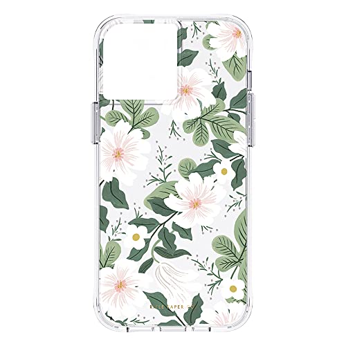 Image of Rifle Paper Co. iPhone 13 Pro Max Case - 10ft Drop Protection with Wireless Charging - Luxury Floral 6.1' Cute Case for iPhone 13 Pro Max - Slim, Anti Scratch, Shock Absorbing Materials - Willow