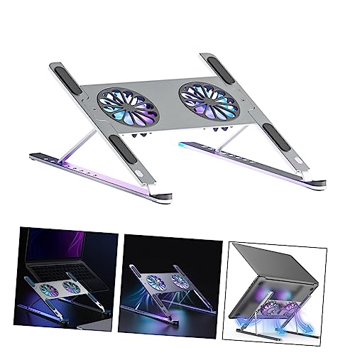 Base para laptop con ventilador y luces LED Tofficu miniatura 7