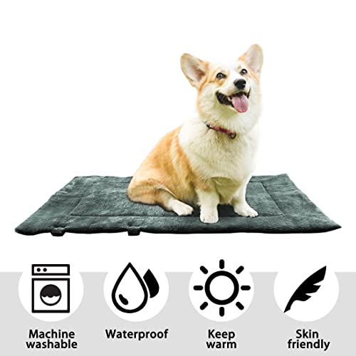 Kritter Planet wasserdichte Katze Hundematte, Faltbare Waschbare Haustier Outdoor Hundedecke für Reisen Camping Outdoor, Faltbare Haustiermatte mit Griffen, Kleine Mittlere Hundebettdecke 80 x 60CM