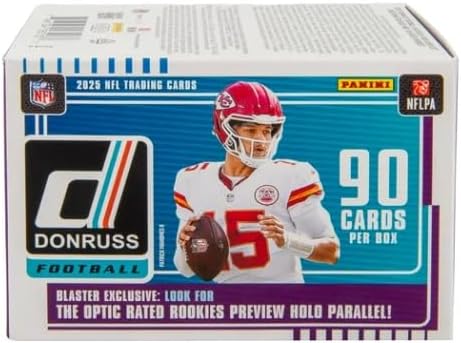 2025 Donruss Football Trading Cards Blaster Box (90 Cards) (Downtown)