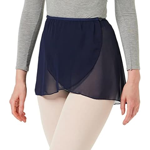 Capezio 126 Chiffon Wrap Skirt in Navy Cover