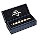 Fisher Space Pen Solar Flare Gold Titanium Nitride Space Pen, Ballpoint, Brass, Black Ink, Gift Box
