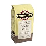 Bag of Verena Street tower shot 2 pounds espresso beans on white background