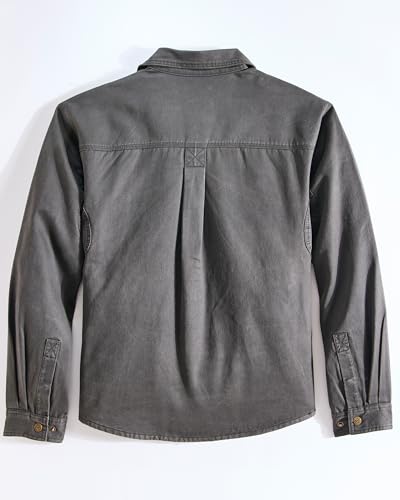 Image of Venado Bountyman Cotton Suede Concealed Carry Shirt Jacket - Chore Coat for Men (Black Bear, 4XLT)