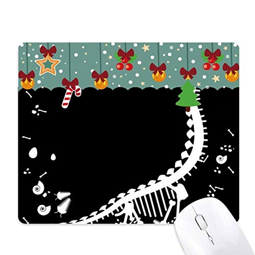 Tapis de souris dinosaure et végétation fossile pour bureau et gaming de Noël
