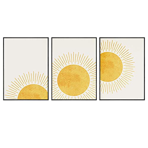 Mur art toile peinture boho pour transformer un mur vide en chambre moderne chaleureuse