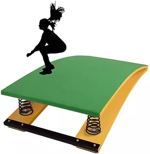 Heavy Duty Gymnastics Springboard - Anti-Skid Vault Board with Steel Springs & Jump Pad for Kids, Teens & Adults - Ideal for Sports Clubs & Martial Arts Training