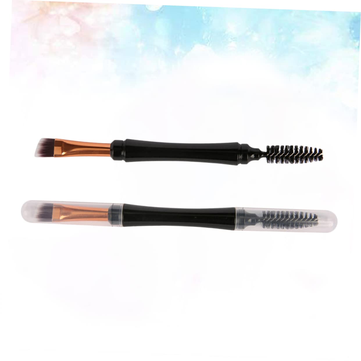 BESTYASH 2pcs Makeup Brushes Eyelash Combs Cosmetics Brush Makeup Tools for Women present for Friends Smooth Handle for Comfortable Use