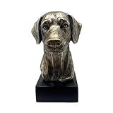 Kurieren Sie mit unserer wunderschönen, handgefertigten Harz-Hundestatue mit eleganter Bronzebeschichtung eine Erinnerung an Ihren geliebten Vierbeiner.