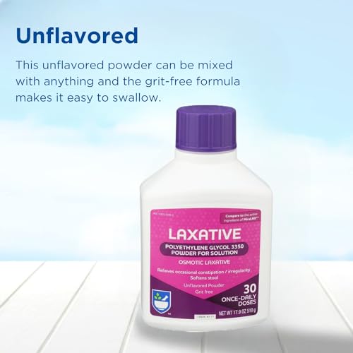 Image of Rite Aid Laxative Powder - Polyethylene Glycol 3350, Stool Softner for Constipation Relief - 30 Doses, 17.9 oz