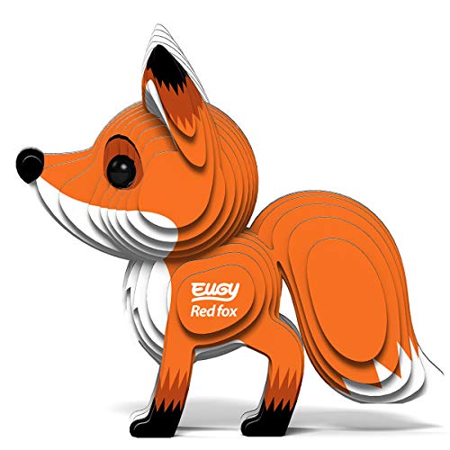 Eugy 072 Red Fox Eco-Friendly 3D Paper Puzzle [New Seal] #TOP2