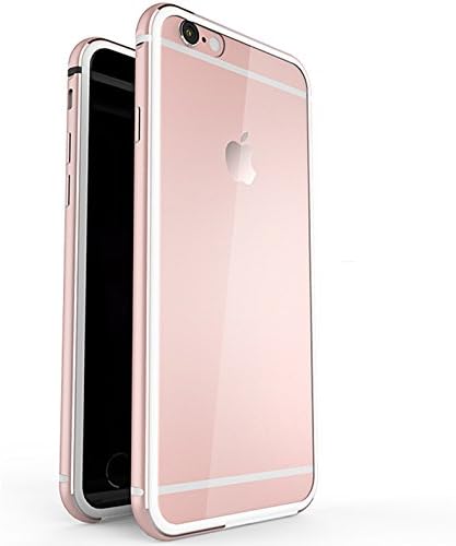 iPhone 6 Case, iPhone 6S Case, HeeBin 2 in 1 Ultra Thin and Slim Crystal Clear Anti - Scratch Anti-fingerprint Shockproof Frame For Apple iPhone 6 / 6S Case - Rose gold