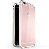 iPhone 6 Case, iPhone 6S Case, HeeBin 2 in 1 Ultra Thin and Slim Crystal Clear Anti - Scratch Anti-fingerprint Shockproof Frame For Apple iPhone 6 / 6S Case - Rose gold