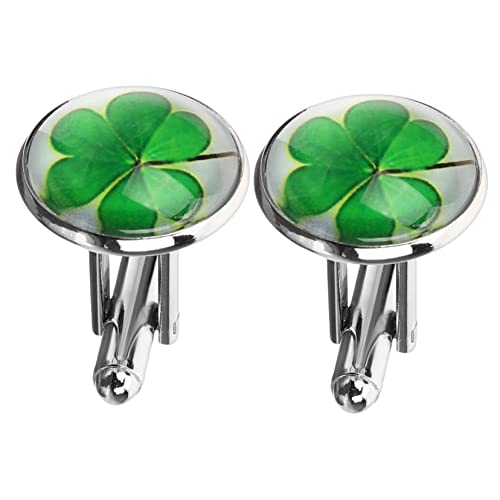 BESTYASH 2 Piezas Gemelos Gemelos Hombre Botones De Esmoquin Gemelos Decorativos Gemelos De Hombre Gemelos De Traje Accesorios De Camisa Gemelos Para Camisas De Negocios Metal Verde