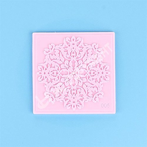 DIY Flower Round Lace Silicone Cake Mold Vine Pattern Fondant Chocolate