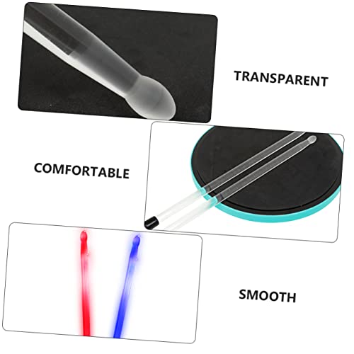 SUPVOX Baquetas Flash Stick Para Crianças Conjuntos De Bateria Para Adultos Baquetas Para Adultos Ba