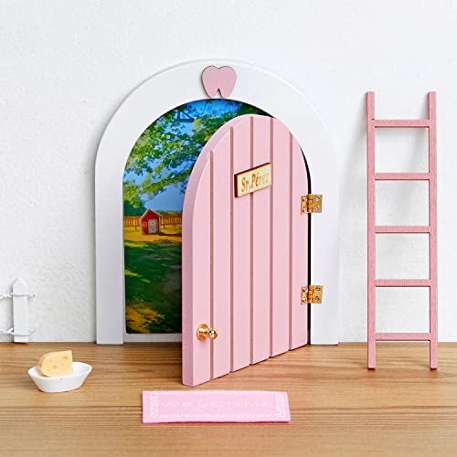 LA PUERTA MÁGICA Puerta del Ratoncito Perez Juguete para Niños 5 a 8 Años, Incluye 5 Accesorios y Postal de Felicitación, Juego para Niñas 5 a 8 Años, Decoración Infantil Regalo Niños 5 a 8 años