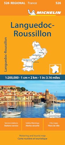 France: Languedoc-Roussillon Map 526 (The Michelin Maps, 526)