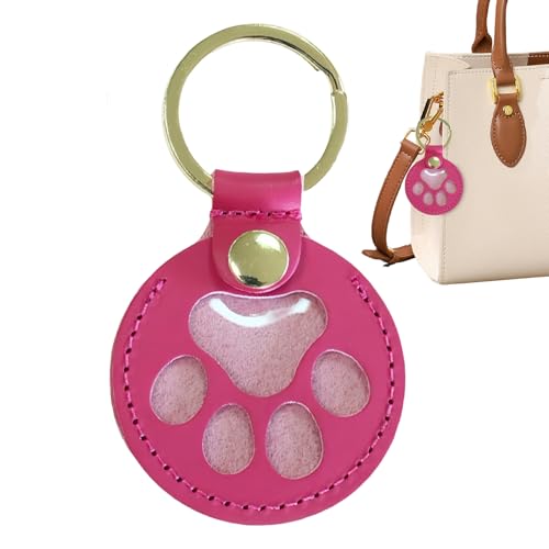 Biniveil Recuerdo Conmemorativo para Pelo De Mascota | Llavero Colgante con Patita - Colgante Conmemorativo para Familia Amigos Hogar Viaje Cumpleaños Regalo