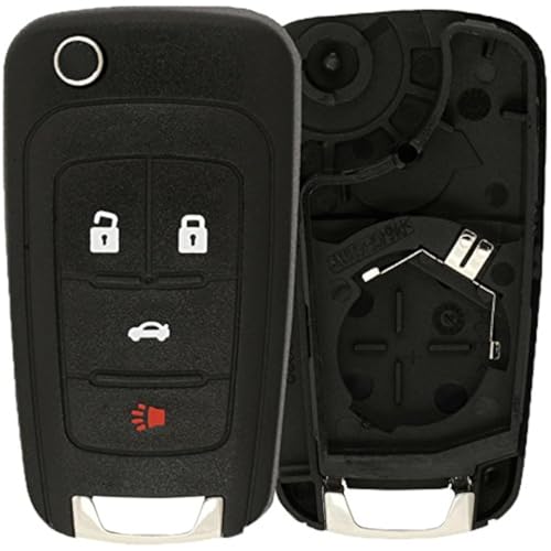 KeylessOption Just The Case Keyless Entry Remote Control Car Key Fob Shell Replacement for OHT01060512