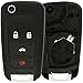KeylessOption Just the Case Keyless Entry Remote Control Car Key Fob Shell Replacement For OHT01060512