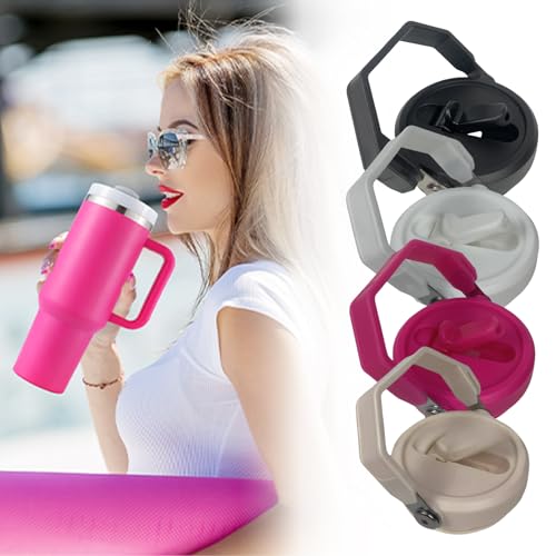 Repuesto para mango de botella ABS con tapa de popote desmontable universal de 30 oz 3