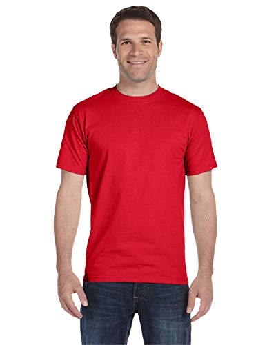 Hanes mens 5180 fashion t shirts, Athletic Red, Small US