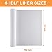 FLPMIX Shelf Liner for Kitchen Cabinets 10 inch Wide - Easy to Cut Drawer Mat - Waterproof Pantry Cabinet Liner for Shelves 10
