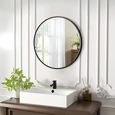 Espejo redondo de pared TEMFAU, diseño moderno, 40 cm Cover