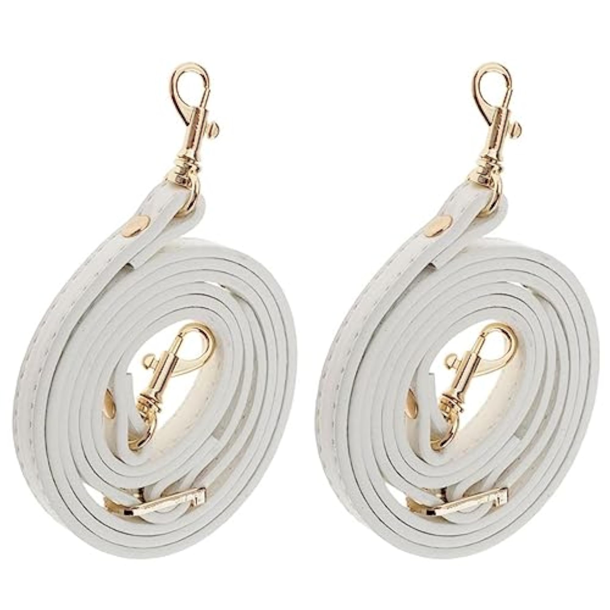 2pcs Adjustable Shoulder Bag Handbag Straps, White