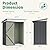 GUNJI 5 x 3 FT Shed Outdoor Storage Shed Metal Garden Shed with Lockable Door Outside Waterproof Tool Shed for Backyard, Patio, Lawn (Gray)