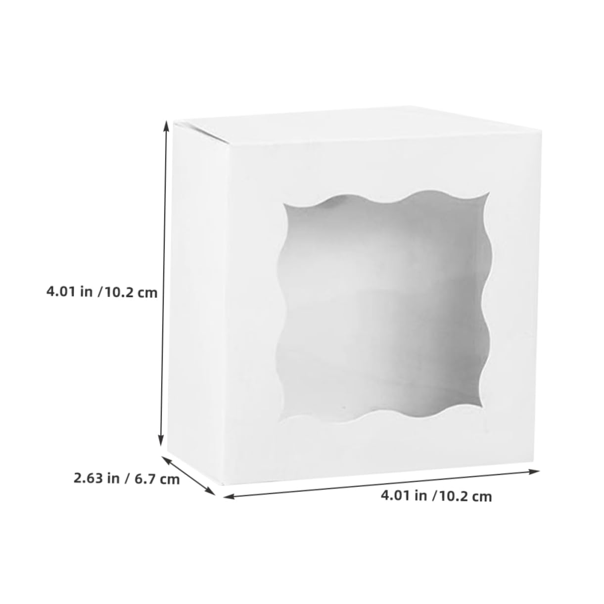 Cabilock 50pcs Individual Bakery Packaging Boxes for Cupcakes Muffins Desserts and Treats Portable Attractive Design with Protective Compartments for Gifting