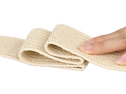 Allegra K Womens Elastic Wide Waist Belts Braided Belts for Dress Shell Buckle3