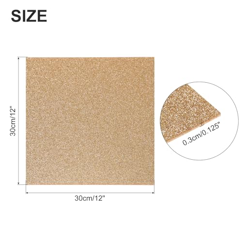 Image of MECCANIXITY 1Pcs Brown Glitter Acrylic Sheets 1 /8 inch Thickness 12 inch x 12 inch Glossy PMMA Fluorescent Plastic Sheets Extruded Translucent Blanks for DIY Art Crafting Laser Cutting & Engraving