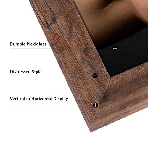 Calenzana 18X24 Poster Picture Frames Rustic Distressed Photo Frame 18 X 24 Set, Wall Hanging, 2 Pack, Brown #TOP1