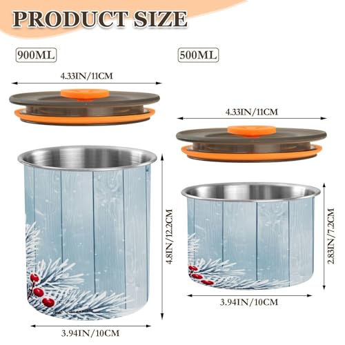 Envase Hermético para Cocina de Acero Inoxidable 30oz miniatura 2