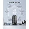 Tower Power Strip with 15W Wireless Charger, SUPERDANNY 1050J Surge Protector Tower 13A Charging Station with 12 AC Outlets & 6 USB Ports (2 USB C), 6.5ft Black Extension Cord for Dorm Essentials