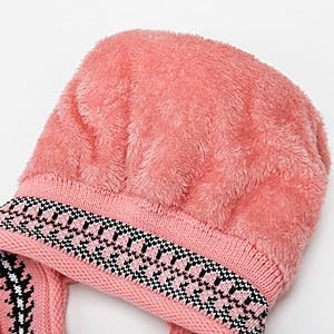 XYX Winter Warm Elastic Soft Ear Protection Knitted Sherpa Ski Hats Fleece Lined Peruvian Cover Ears Beanie Hat - Image 6