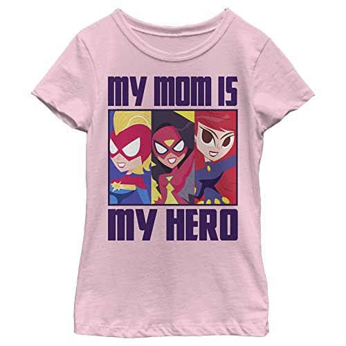 T-shirt Marvel fille rose BoxUp parfait pour l'école et le sport