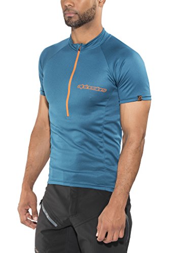 Image of Alpinestars Elite S/Jersey, Blue Bright Orange, X-Large
