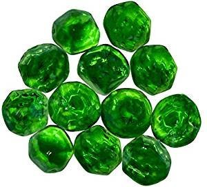 Distinctive Glass Jewels for Vase Filler Table Scatter or other Beautiful Accents (2.2 Pounds Shimmering Green)