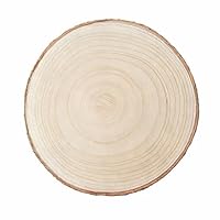 HERZWILD 30-34cm Große Baumscheibe holzscheiben mit Rinde Untersetzer Holz Log Rustikale Kerzenständer für DIY Basteln (30-34cm/1pcs)