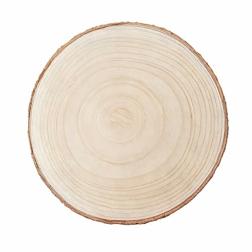 HERZWILD 30-34cm Große Baumscheibe holzscheiben mit Rinde Untersetzer...