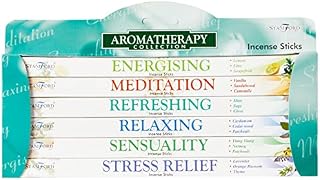 Stamford 37147 Aromatherapy Incense Pack, Multi-Fragrance, 6 Packs x 8 Sticks