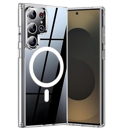 Capa Mag-safe para Samsung [Galaxy S25 ULTRA] Capinha Slim Premium [Proteção de Camera] Magnetica Anti-Amarelamento Compatível Mag-Safe Transparente Clear Case Resistente Riscos Anti Impacto (6.9 Pol)