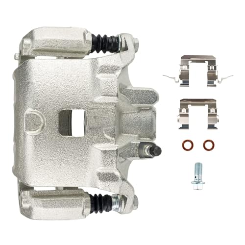 Image of KAX Disc Brake Caliper Assembly with Fit for Nissan Altima 2005-2006 2.5L 3.5L, Altima 2002-2004, Nissan Maxima 2002-2003, INFINITI I35 2002-2004, Front Left Driver Side