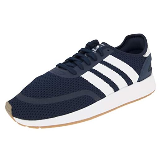 adidas Män N-5923 gymnastikskor, Blå Collegiate Navy Ftwr White Gum4, 45 1/3 EU