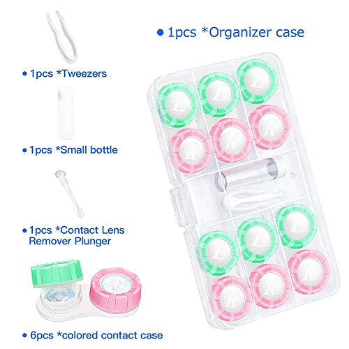 image for SONGSU Contact Lens Case, Sight Savers with Box Container Soak Storage