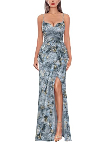 Image of VFSHOW Womens Sexy Spaghetti Strap Formal Prom Evening Gala Long Maxi Dress