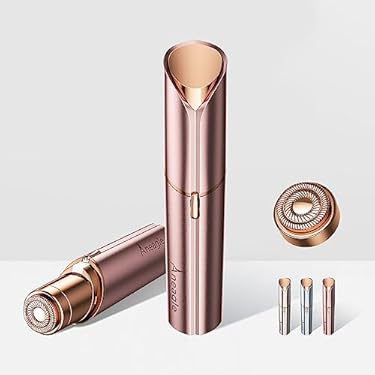 AMAZON - Aneagle Flawless Facial Hair Remover for Women,Painless Hair Shaver Rechargeable with LED Light, Lady Face Electric Razor,The Great Female Mustache Removal (Rose Pink (with 1 Replacement Heads))